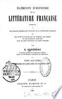 Eléments d'histoire de la littérature française