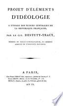 Elements d'ideologie