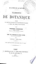 Eléments de botanique