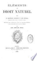 Éléments de droit naturel