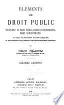 Éléments de droit public