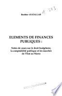 Éléments de finances publiques
