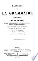 Éléments de la grammaire française de Lhomond