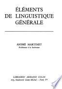 Éléments de linguistique générale