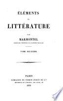 Eléments de littérature