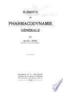 Éléments de pharmacodynamie générale