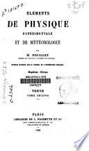 Elements de physique experimentale et de météorologie