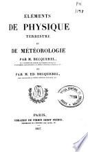 Éléments de physique terrestre et de météorologie