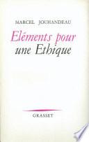 Éléments pour un éthique