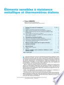 Elements sensibles a resistance metallique et thermometres etalons