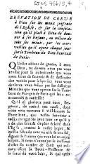 Elevation de coeur à Dieu sur les maux presents de l'Eglise, & sur la consolation qu'il plaît à Dieu de donner à ses enfans, au milieu de tous ses maux, par les merveilles qu'il opere chaque jour sur le tombeau du Bien heureux de Paris