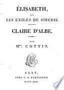 Élisabeth, ou les exilés de Sibérie