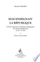 Elle enseignait la République