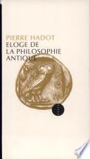 Eloge de la philosophie antique
