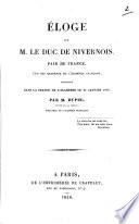 Eloge de M. le duc de Nivernois