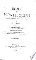 Éloge de Montesquieu