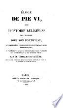 Éloge de Pie VI