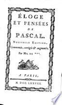 Eloge et Pensées de Pascal