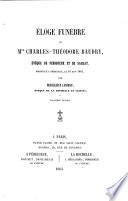 Eloge funèbre de Charles Théodore Baudry