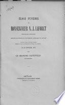 Éloge funèbre de monseigneur N.J. Laforet protonotaire apostolique recteur magnifique de l'Université catholique de Louvain
