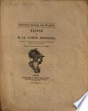 Éloge historique de M. le Comte Reinhard