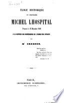 Éloge historique du chancelier Michel Lhospital