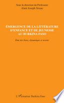 Emergence de la littérature d'enfance et de jeunesse au Burkina Faso