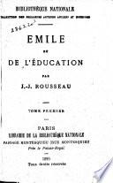Émile, ou: De l'éducation