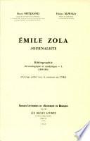 Emile Zola Journaliste