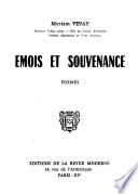 Émois et souvenance