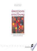 Émotions et discours