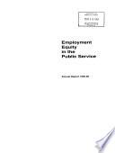 Employment Equity in the Public Service, Annual Report