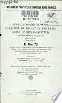 Employment Practices at Savannah River Project