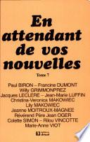 En attendant de vos nouvelles Tome 7