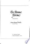 En bonne forme