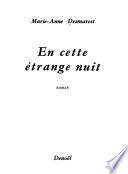 En cette étrange nuit
