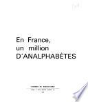 En France, un million d'analphabètes