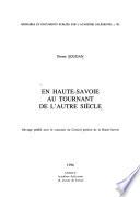 En Haute-Savoie au tournant de l'autre siècle