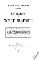En marge de notre histoire