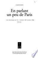 En parlant un peu de Paris