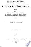 Encyclographie des sciences médicales