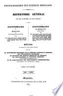 Encyclographie des sciences médicales répertoire général de ces sciences, au 19. siècle