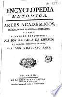 Encyclopedia metodica. Artes academicos