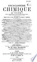 Encyclopédie chimique...