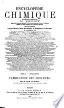 Encyclopédie chimique