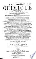 Encyclopédie chimique...