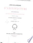 Encyclopedie d'architecture revue mensuelle des travaux publics et particuliers