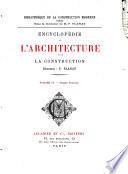 Encyclopédie de l'architecture et de la construction