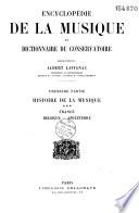 Encyclopédie de la musique et dictionnaire du conservatoire
