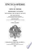 Encyclopédie des gens du monde